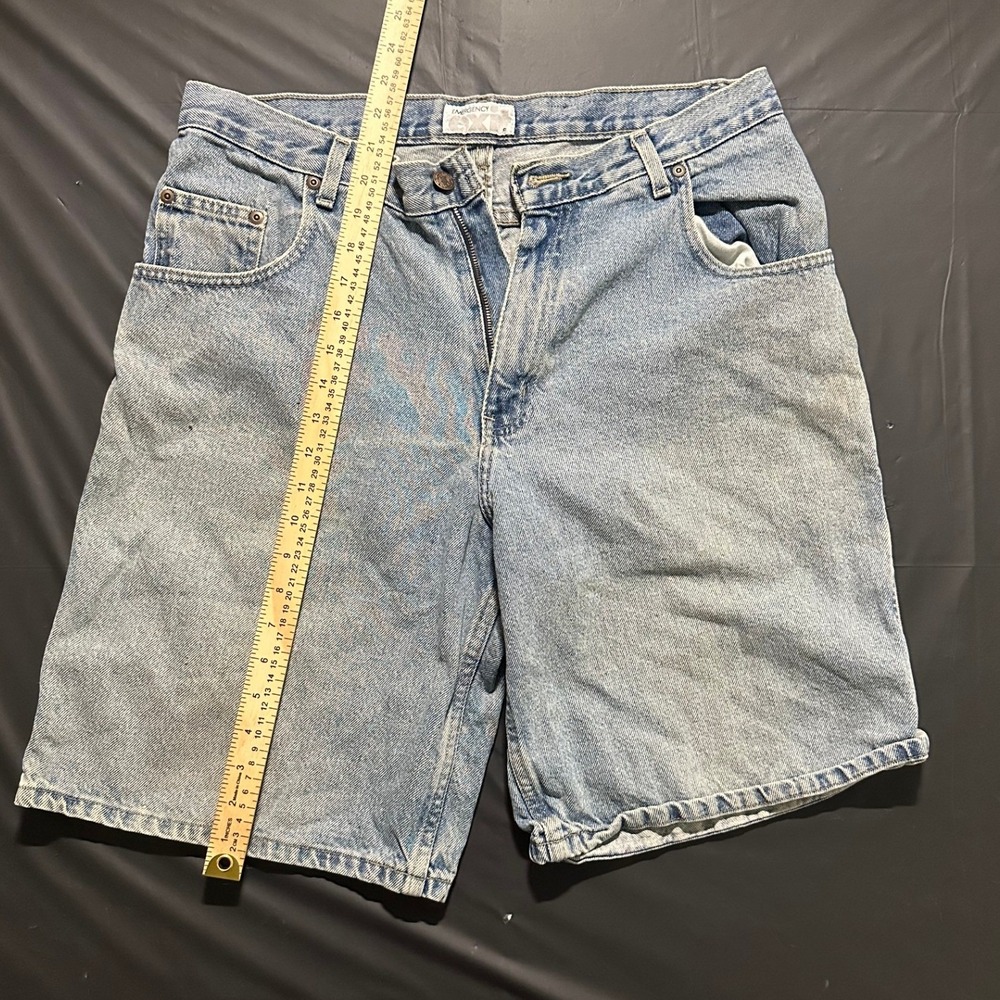 Vintage Emergency Exit Denim Carpenter Shorts 34 Light Wash Baggy Skater 90s